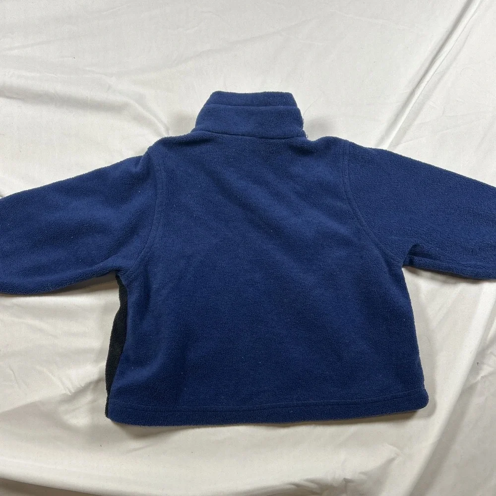Columbia Fleece Full Zip Colorblock Jacket Blue Navy 2T Unisex Baby Toddler